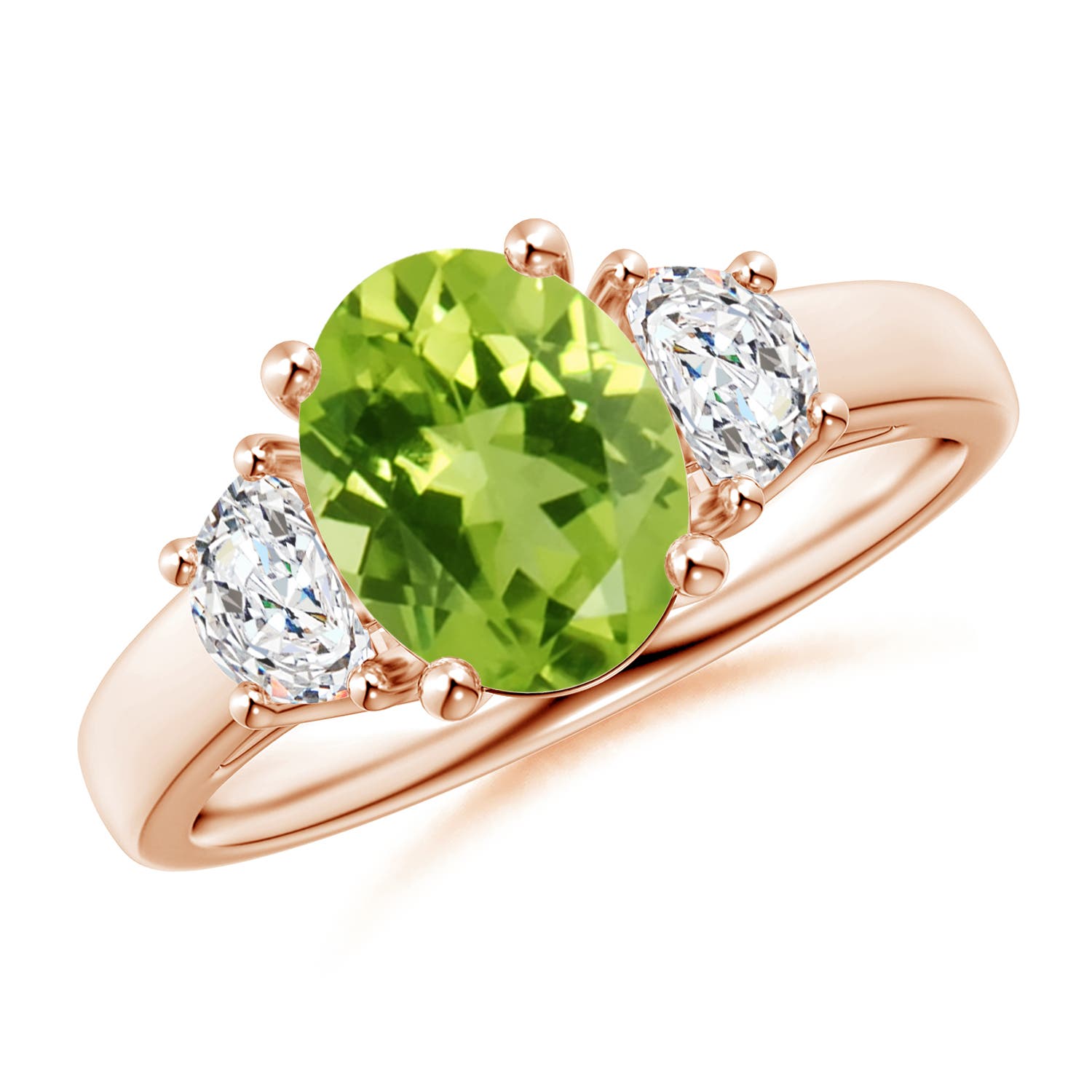 AAA - Peridot / 2.22 CT / 14 KT Rose Gold