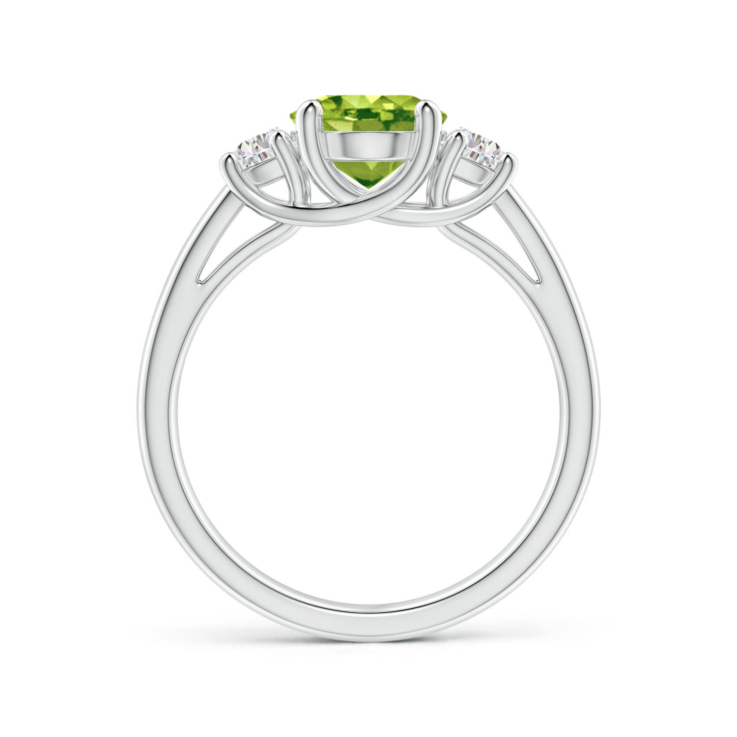 AAA - Peridot / 2.22 CT / 14 KT White Gold