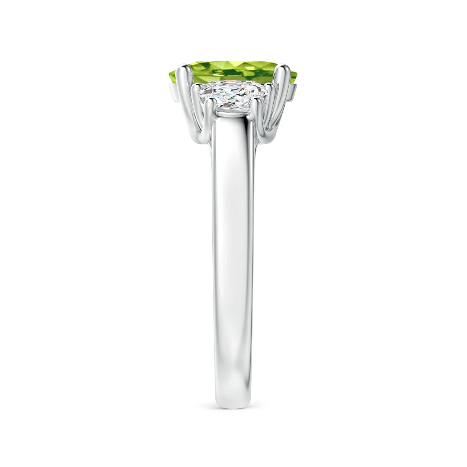 AAA - Peridot / 2.22 CT / 14 KT White Gold