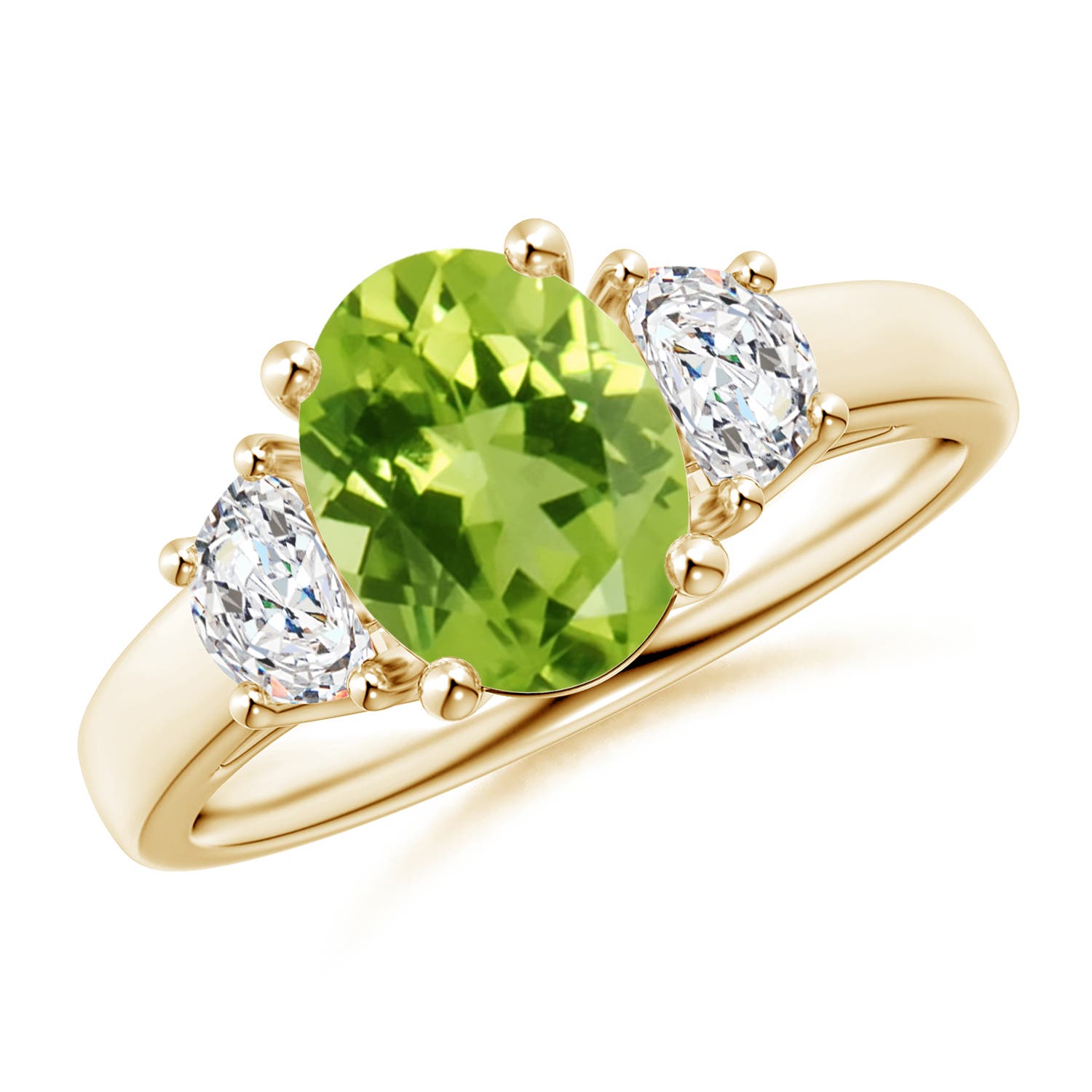 AAA - Peridot / 2.22 CT / 14 KT Yellow Gold