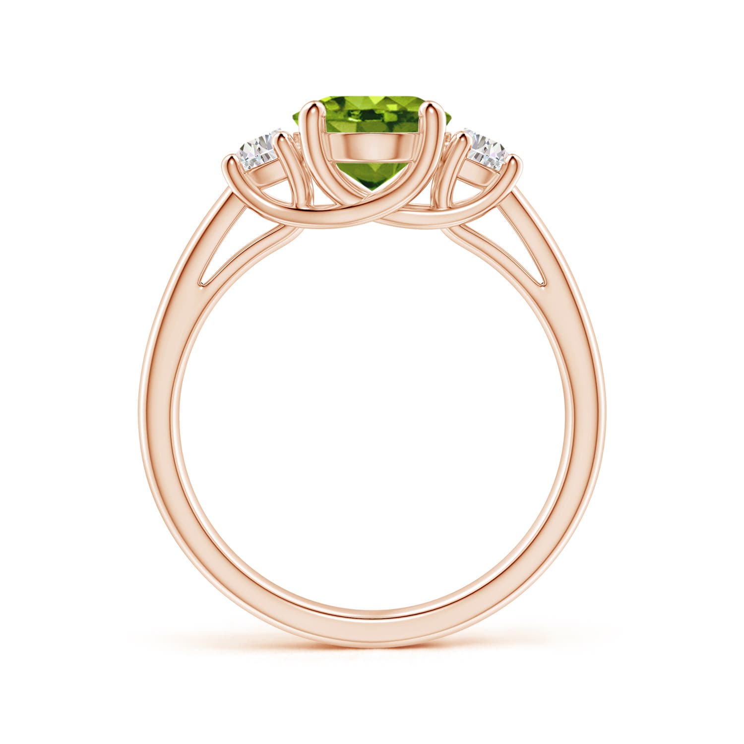 AAAA - Peridot / 2.22 CT / 14 KT Rose Gold