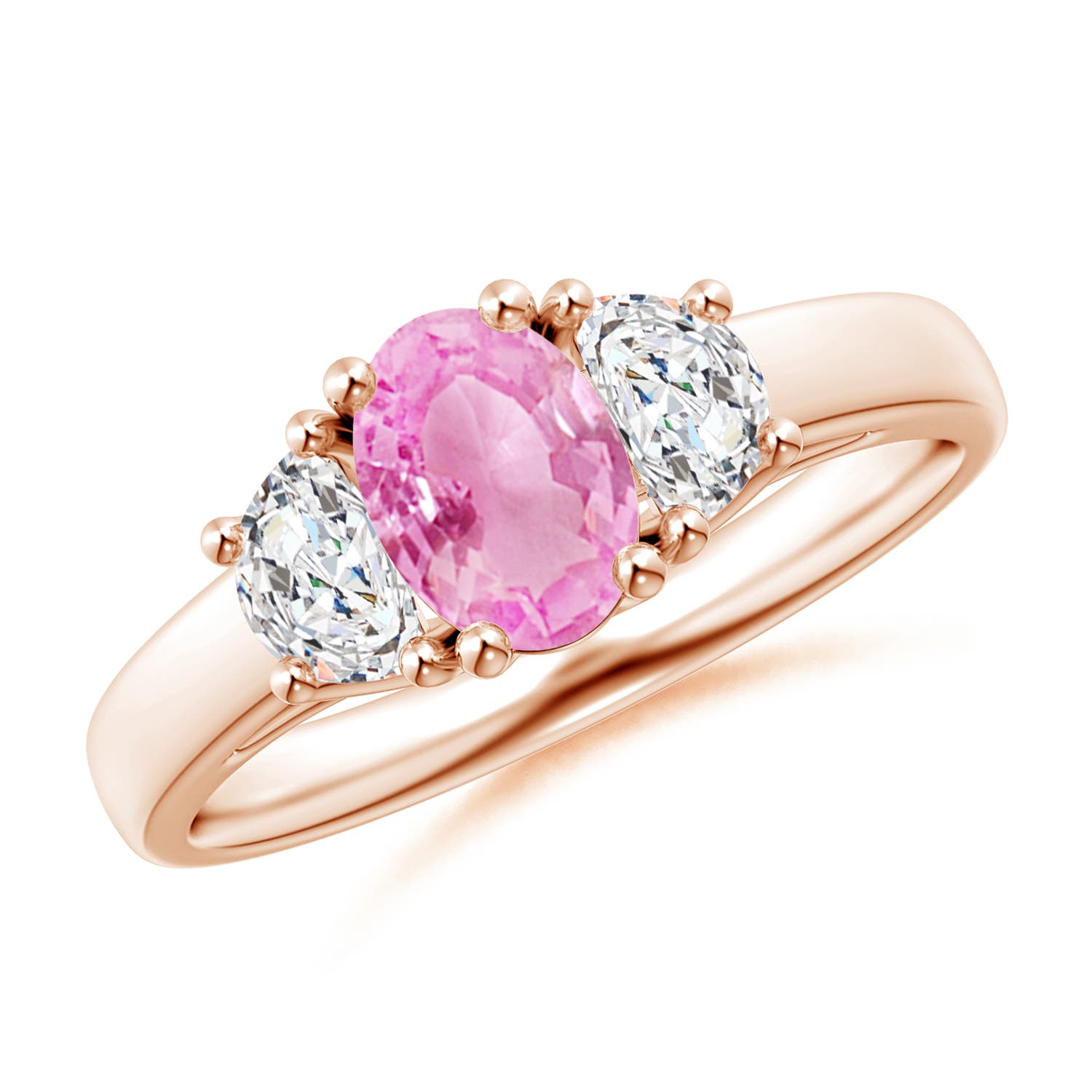 A - Pink Sapphire / 1.17 CT / 14 KT Rose Gold