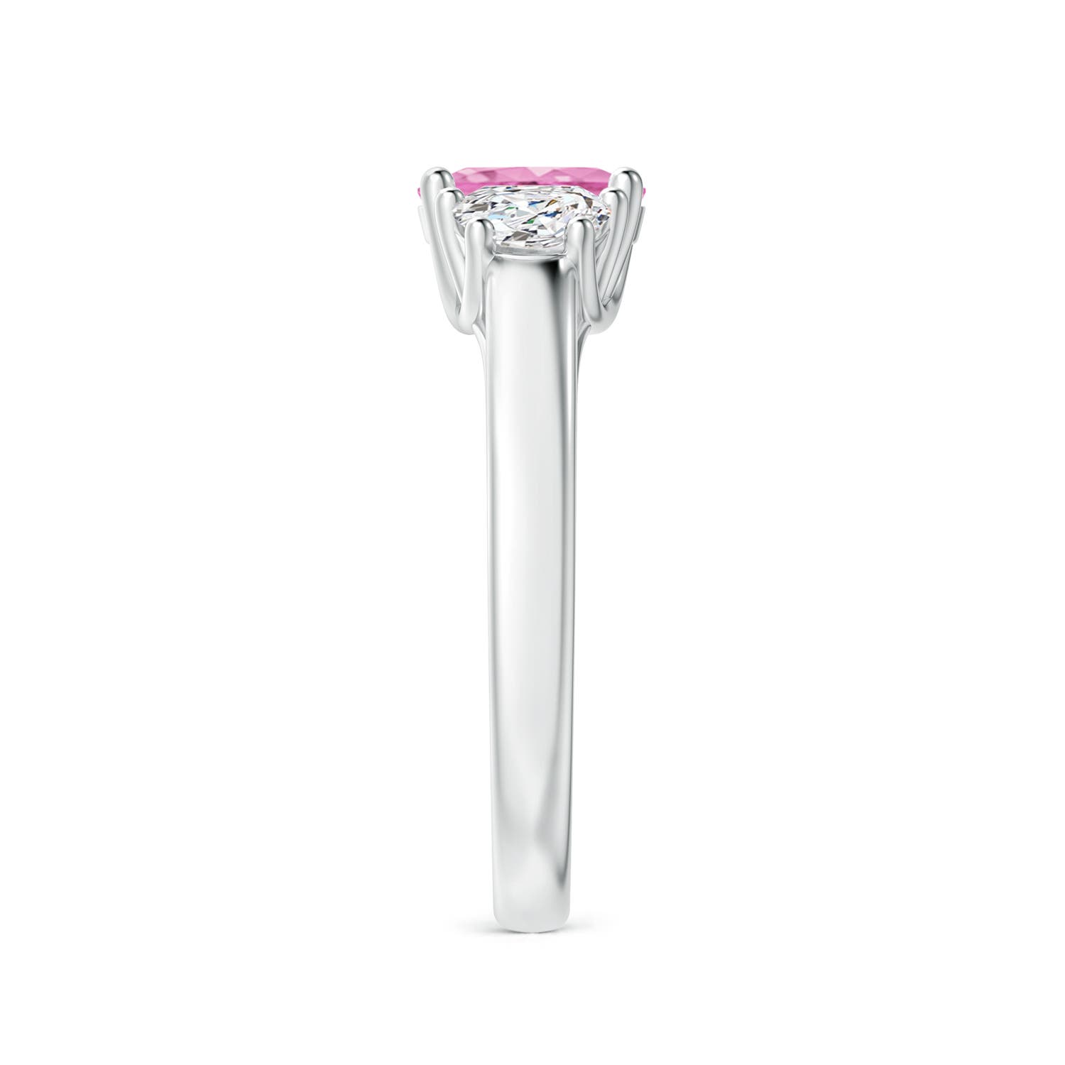 A - Pink Sapphire / 1.17 CT / 14 KT White Gold