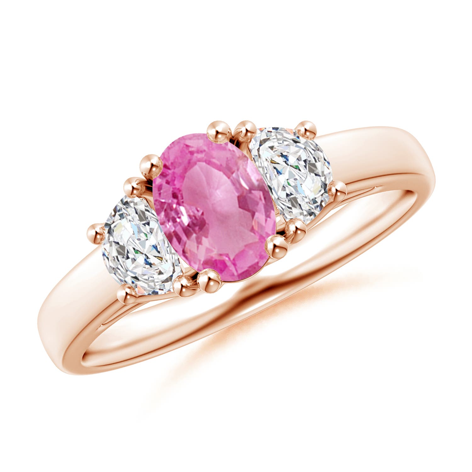 AA - Pink Sapphire / 1.17 CT / 14 KT Rose Gold