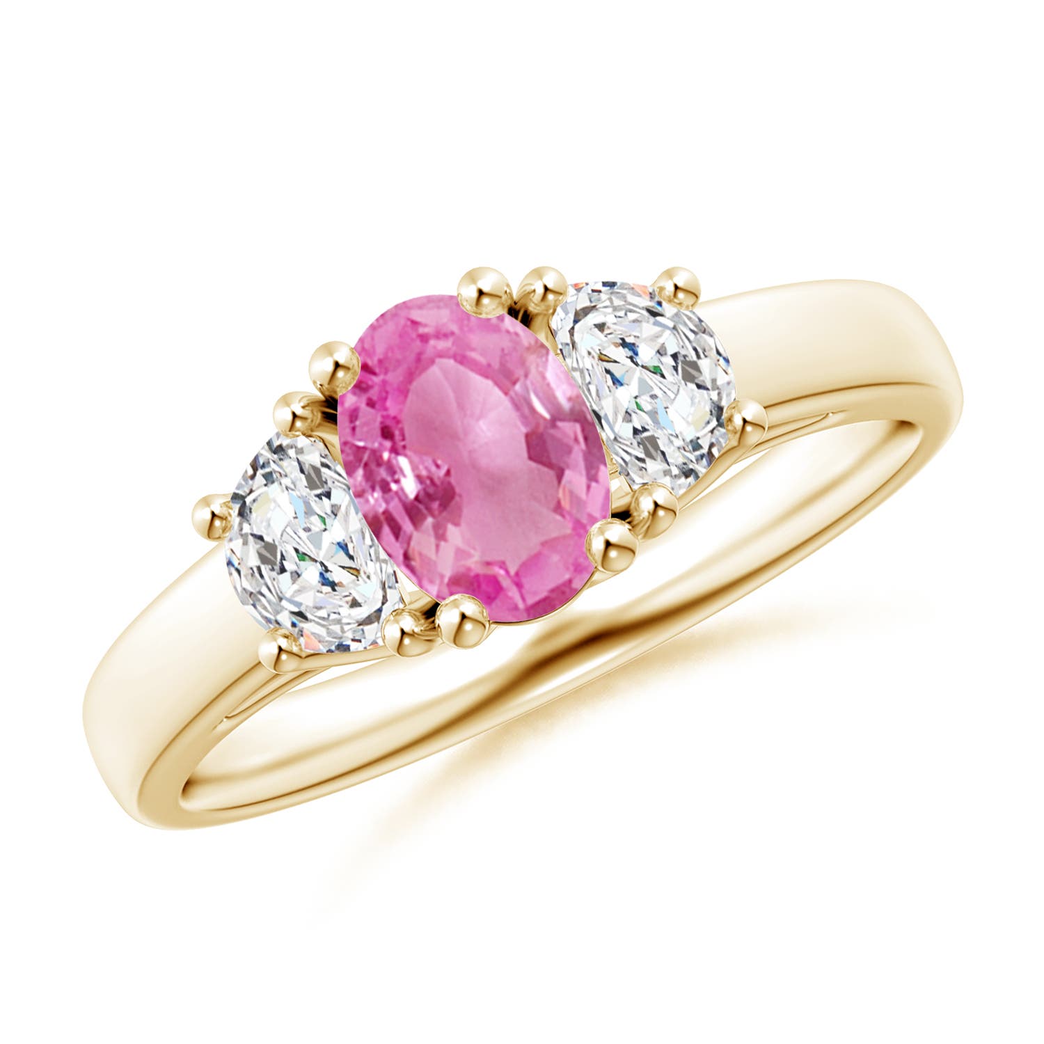 AA - Pink Sapphire / 1.17 CT / 14 KT Yellow Gold