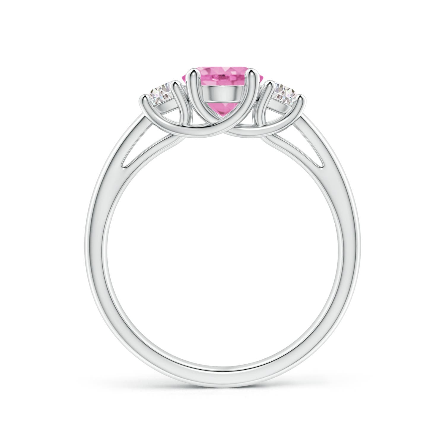 A - Pink Sapphire / 1.77 CT / 14 KT White Gold