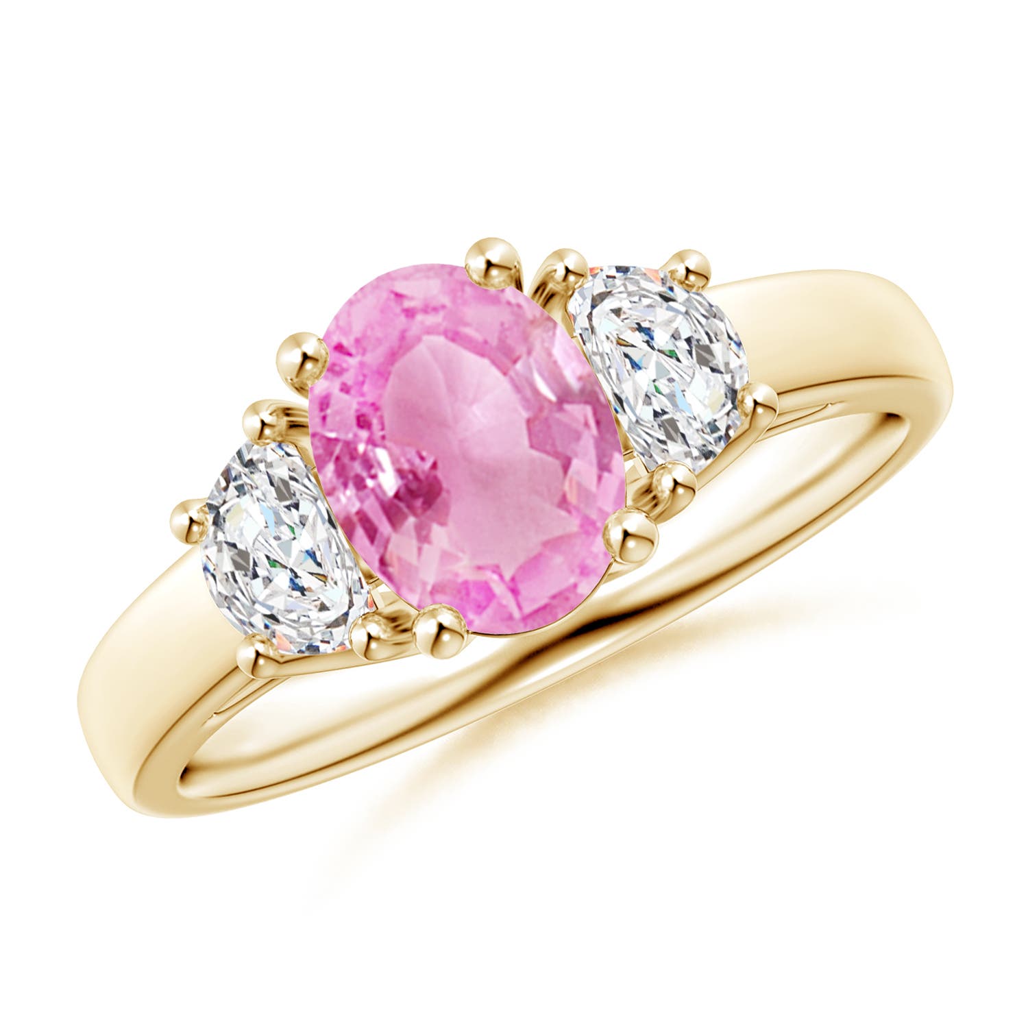 A - Pink Sapphire / 1.77 CT / 14 KT Yellow Gold