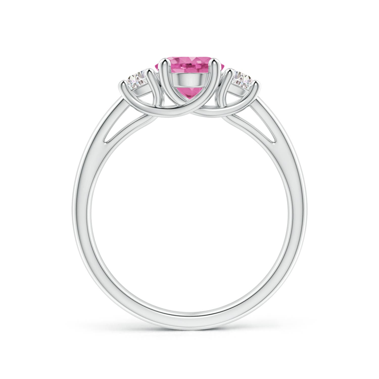 AA - Pink Sapphire / 1.77 CT / 14 KT White Gold