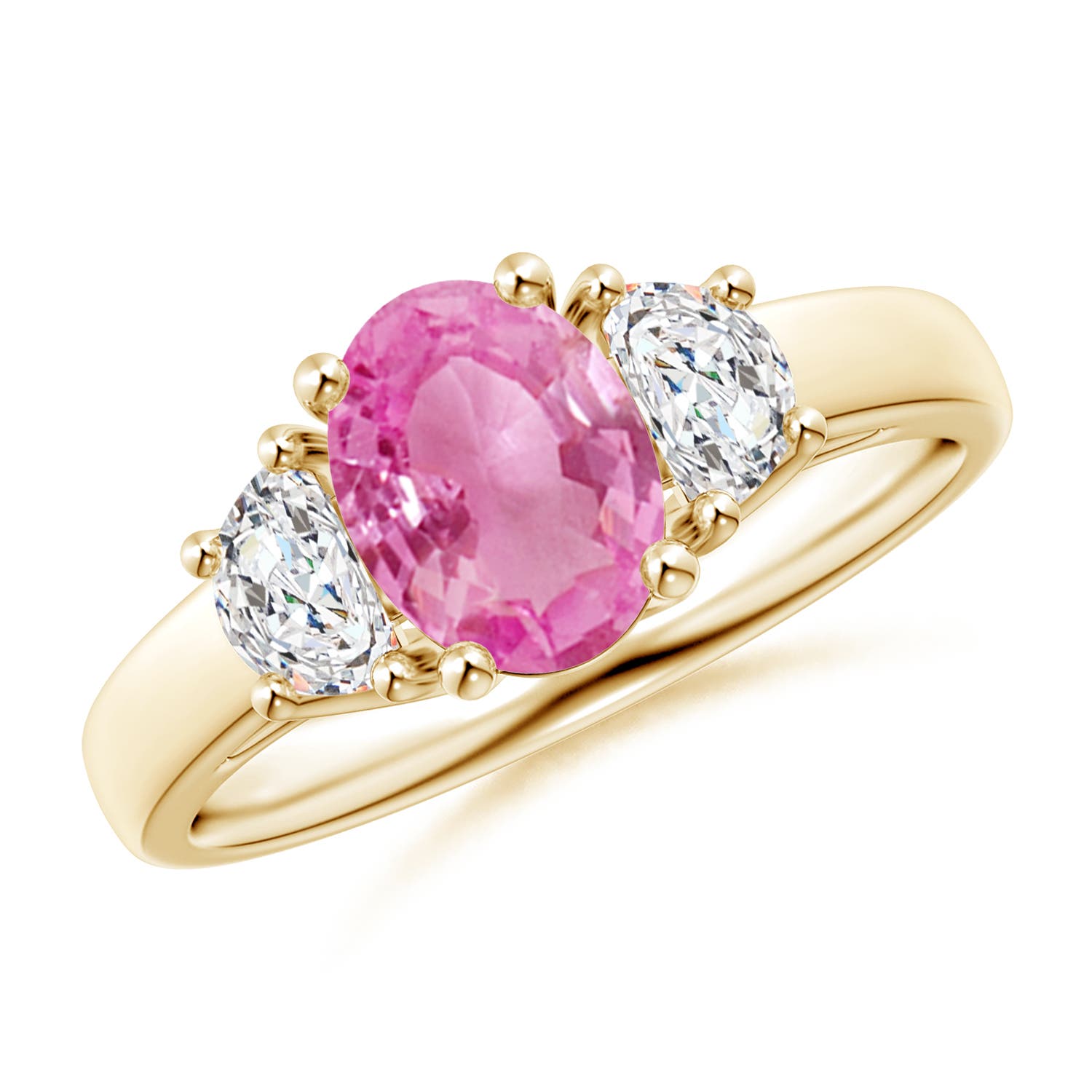 AA - Pink Sapphire / 1.77 CT / 14 KT Yellow Gold