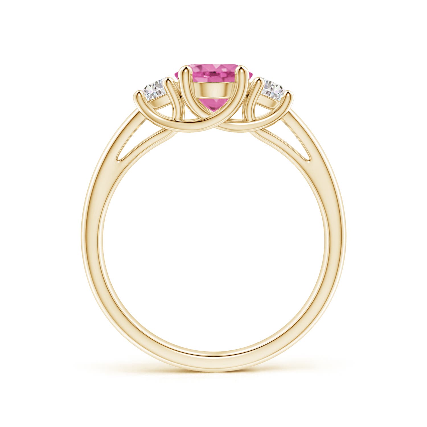 AA - Pink Sapphire / 1.77 CT / 14 KT Yellow Gold