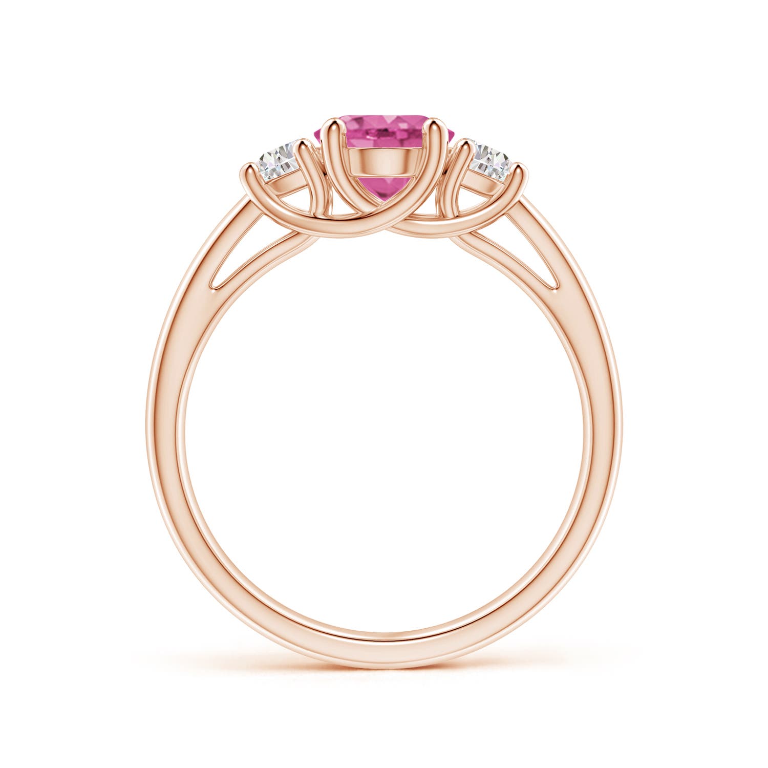 AAA - Pink Sapphire / 1.77 CT / 14 KT Rose Gold