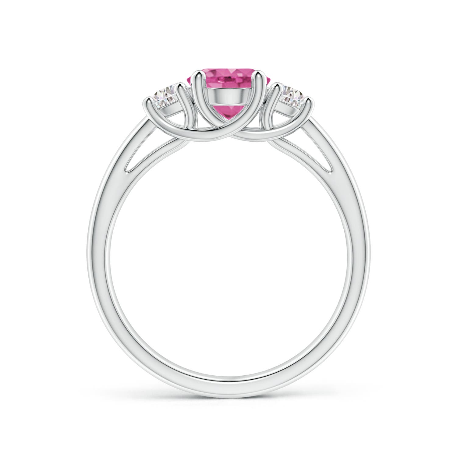 AAA - Pink Sapphire / 1.77 CT / 14 KT White Gold