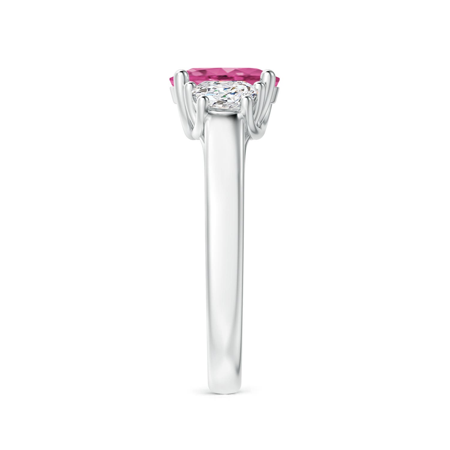 AAAA - Pink Sapphire / 1.77 CT / 14 KT White Gold