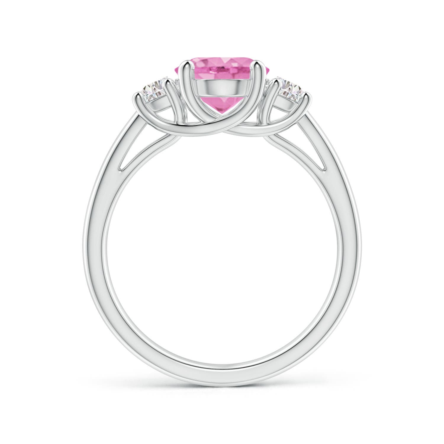 A - Pink Sapphire / 2.22 CT / 14 KT White Gold