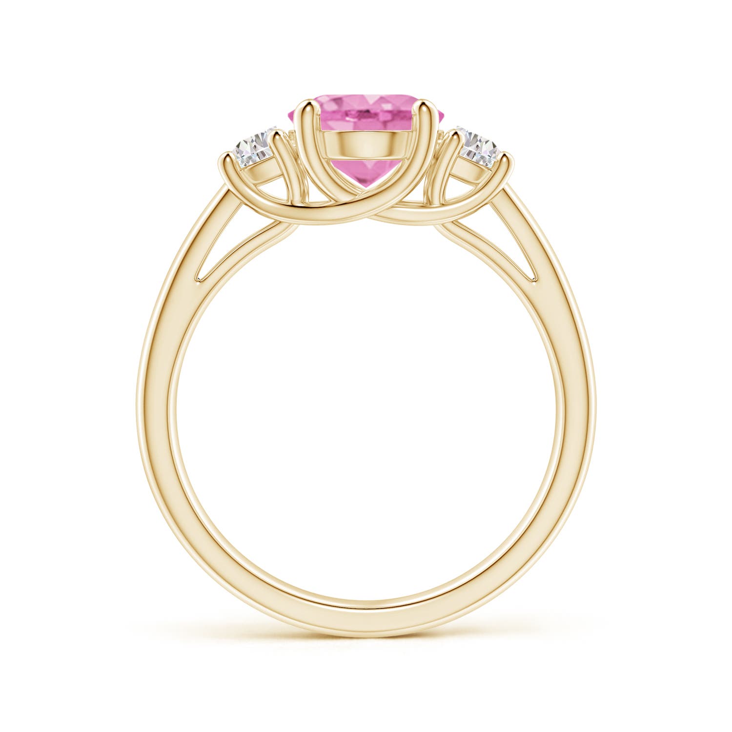 A - Pink Sapphire / 2.22 CT / 14 KT Yellow Gold