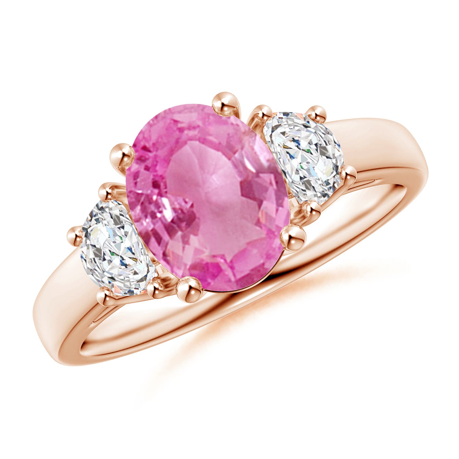 AA - Pink Sapphire / 2.22 CT / 14 KT Rose Gold