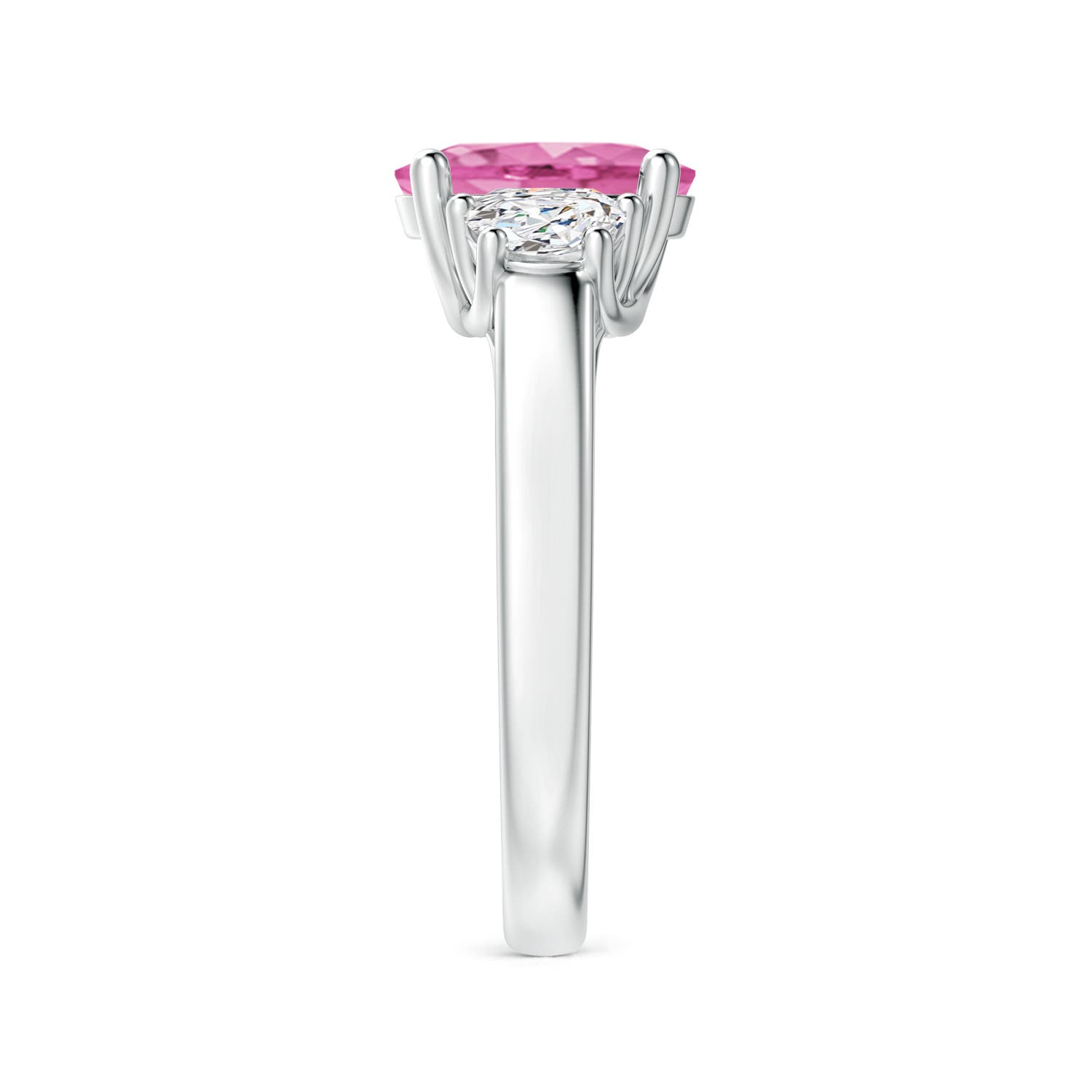 AA - Pink Sapphire / 2.22 CT / 14 KT White Gold