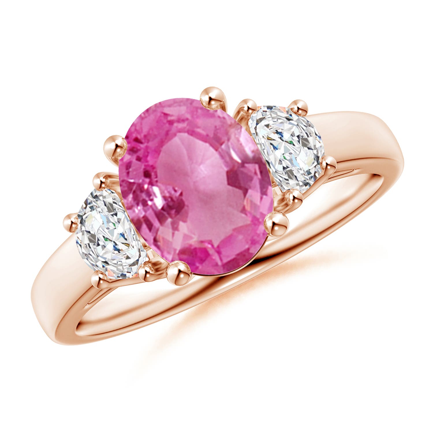 AAA - Pink Sapphire / 2.22 CT / 14 KT Rose Gold