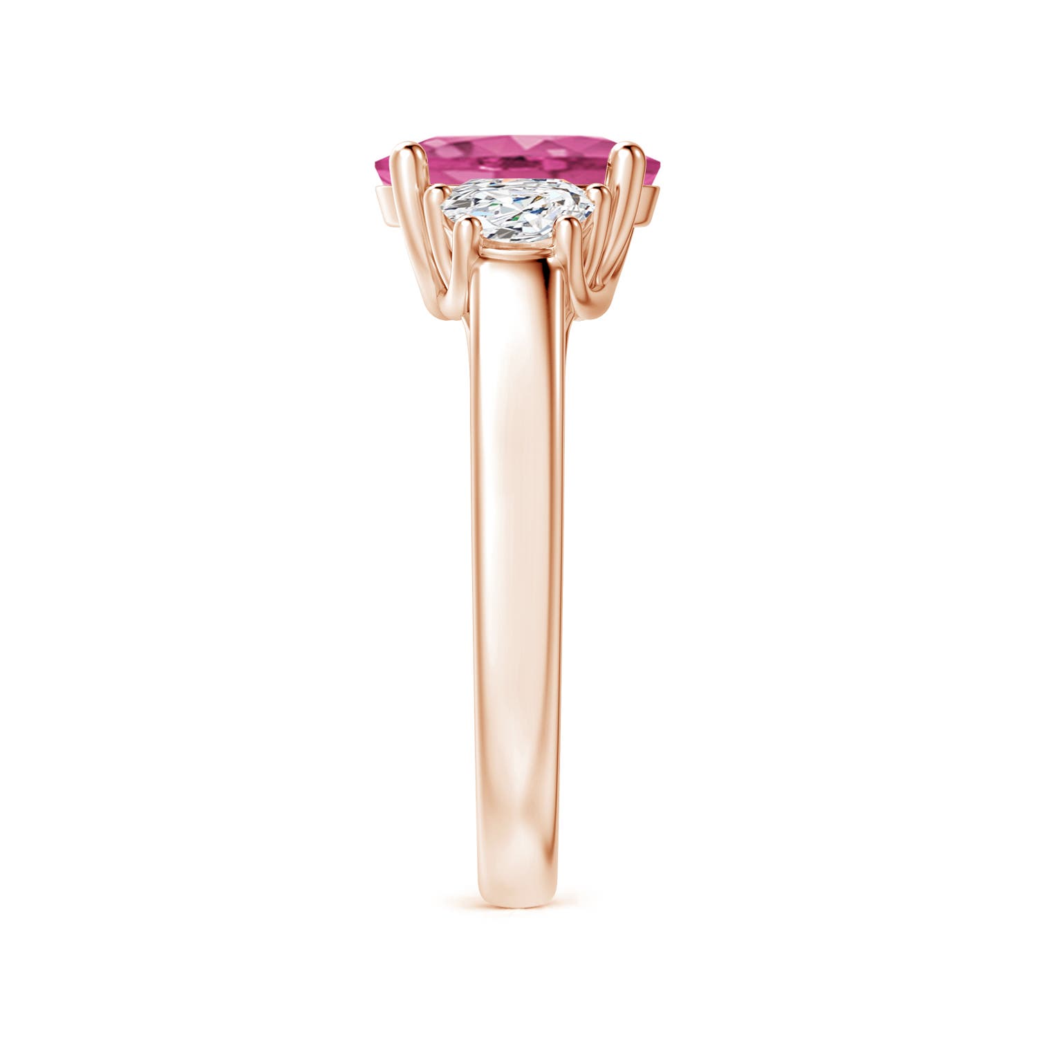 AAAA - Pink Sapphire / 2.22 CT / 14 KT Rose Gold