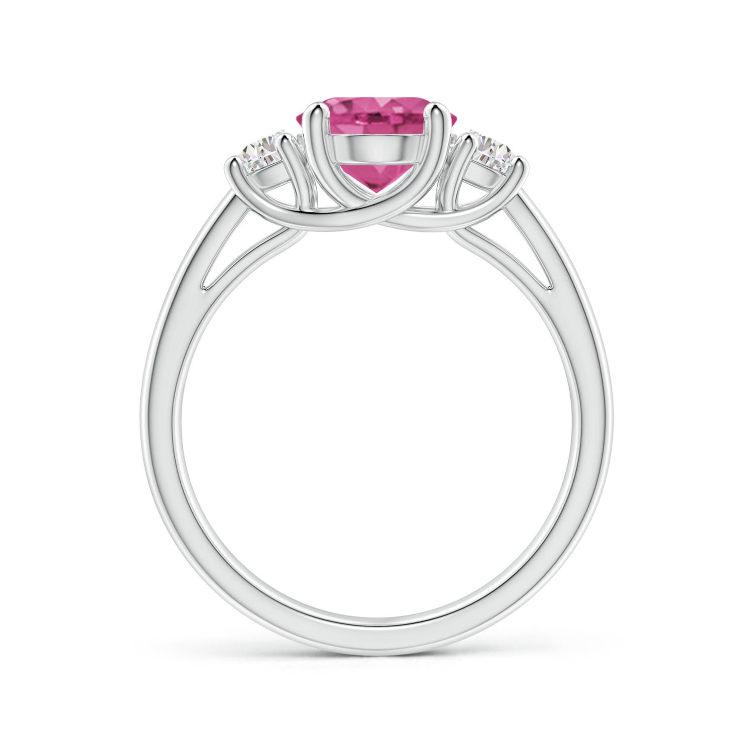 AAAA - Pink Sapphire / 2.22 CT / 14 KT White Gold