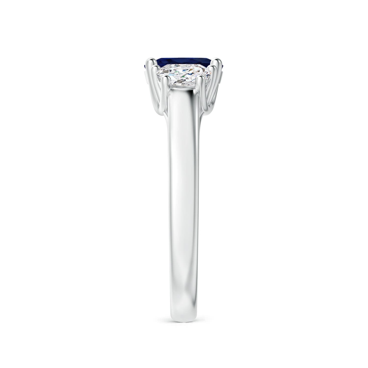 A - Blue Sapphire / 1.31 CT / 14 KT White Gold