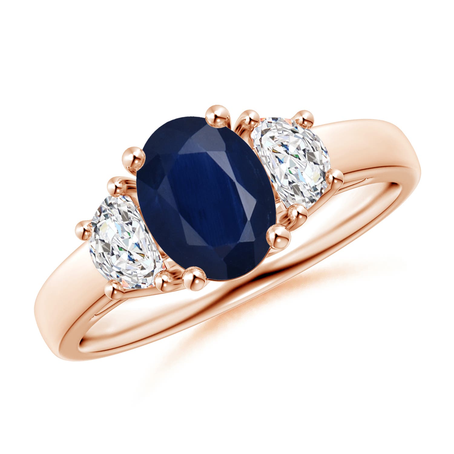 A - Blue Sapphire / 2.01 CT / 14 KT Rose Gold