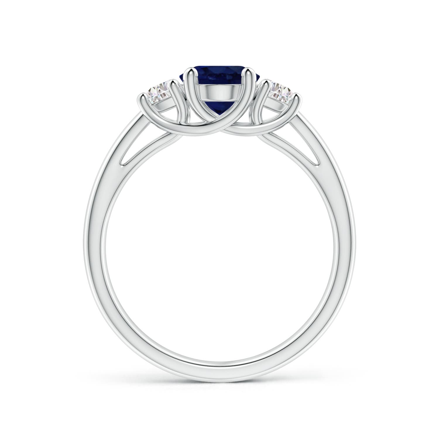 A - Blue Sapphire / 2.01 CT / 14 KT White Gold