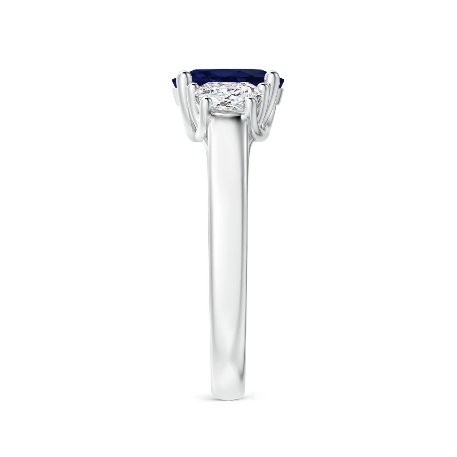 A - Blue Sapphire / 2.01 CT / 14 KT White Gold