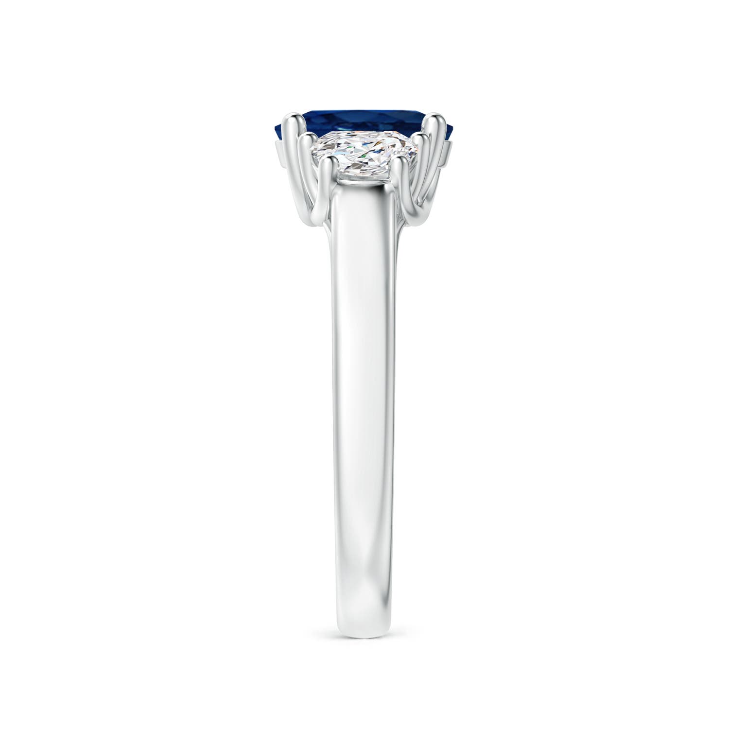 AA - Blue Sapphire / 2.01 CT / 14 KT White Gold