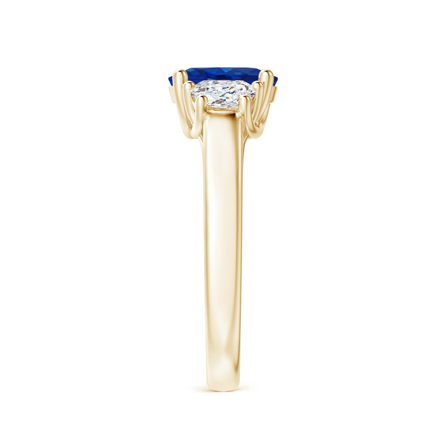 AAA - Blue Sapphire / 2.01 CT / 14 KT Yellow Gold