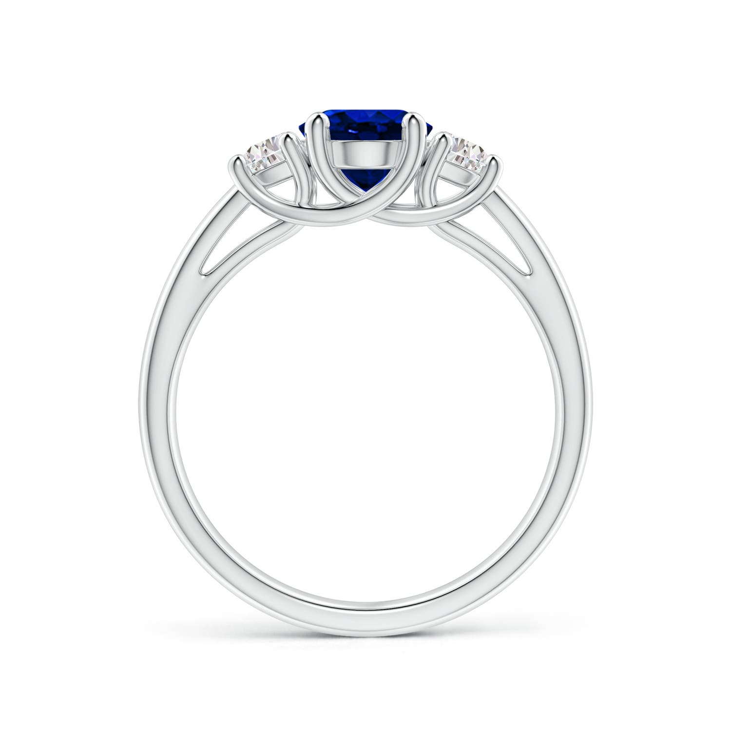 AAAA - Blue Sapphire / 2.01 CT / 14 KT White Gold