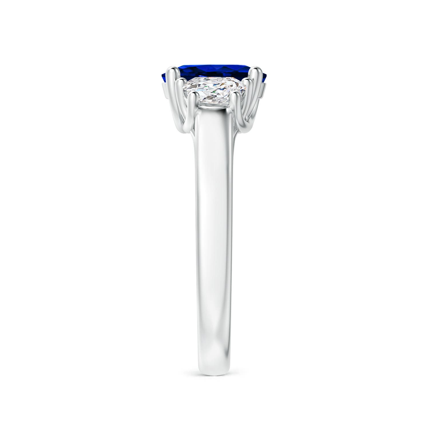 AAAA - Blue Sapphire / 2.01 CT / 14 KT White Gold