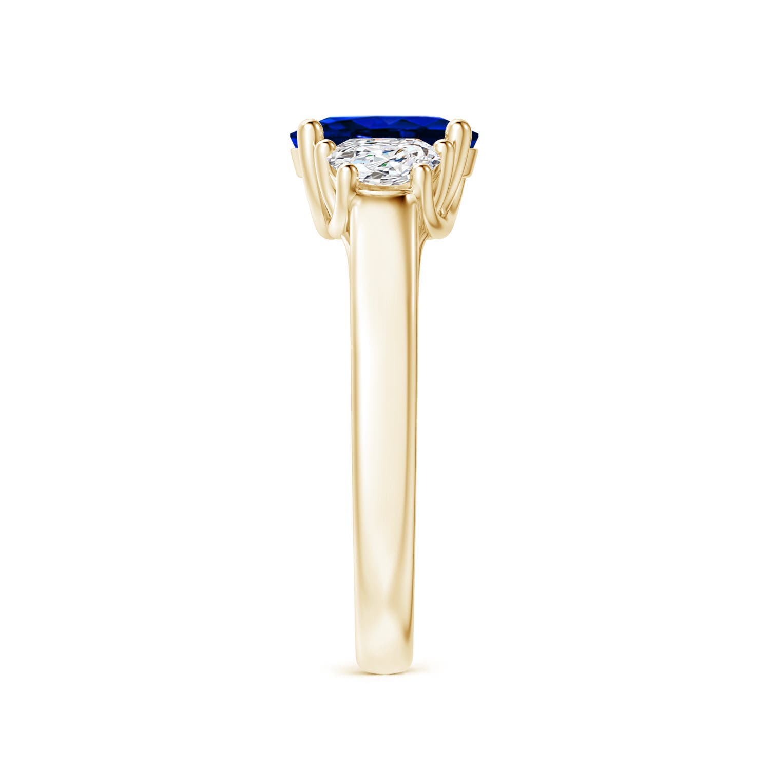 AAAA - Blue Sapphire / 2.01 CT / 14 KT Yellow Gold