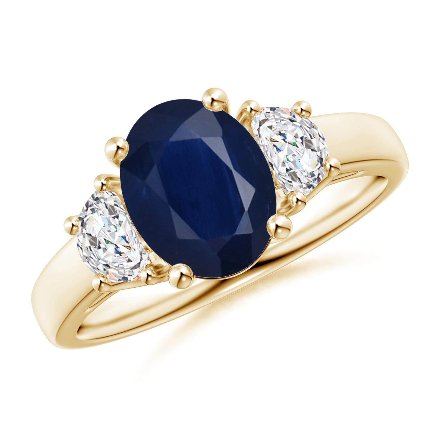 A - Blue Sapphire / 2.46 CT / 14 KT Yellow Gold