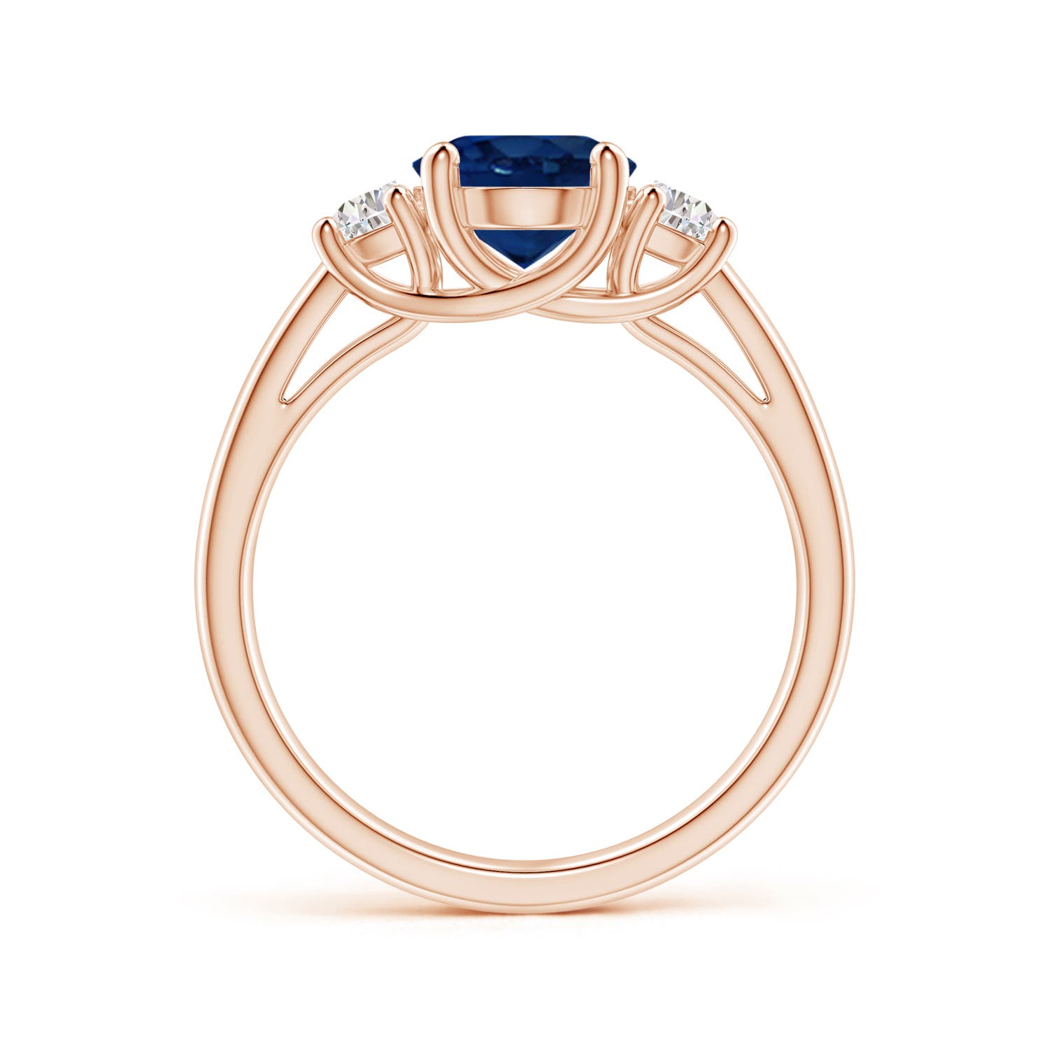 AA - Blue Sapphire / 2.46 CT / 14 KT Rose Gold