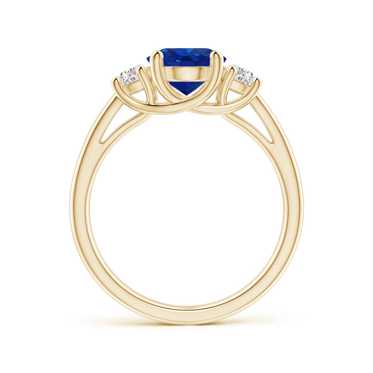 AAA - Blue Sapphire / 2.46 CT / 14 KT Yellow Gold