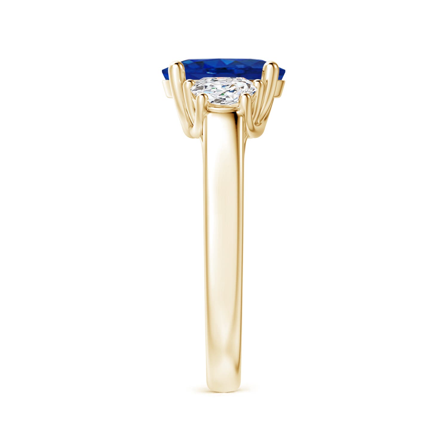 AAA - Blue Sapphire / 2.46 CT / 14 KT Yellow Gold