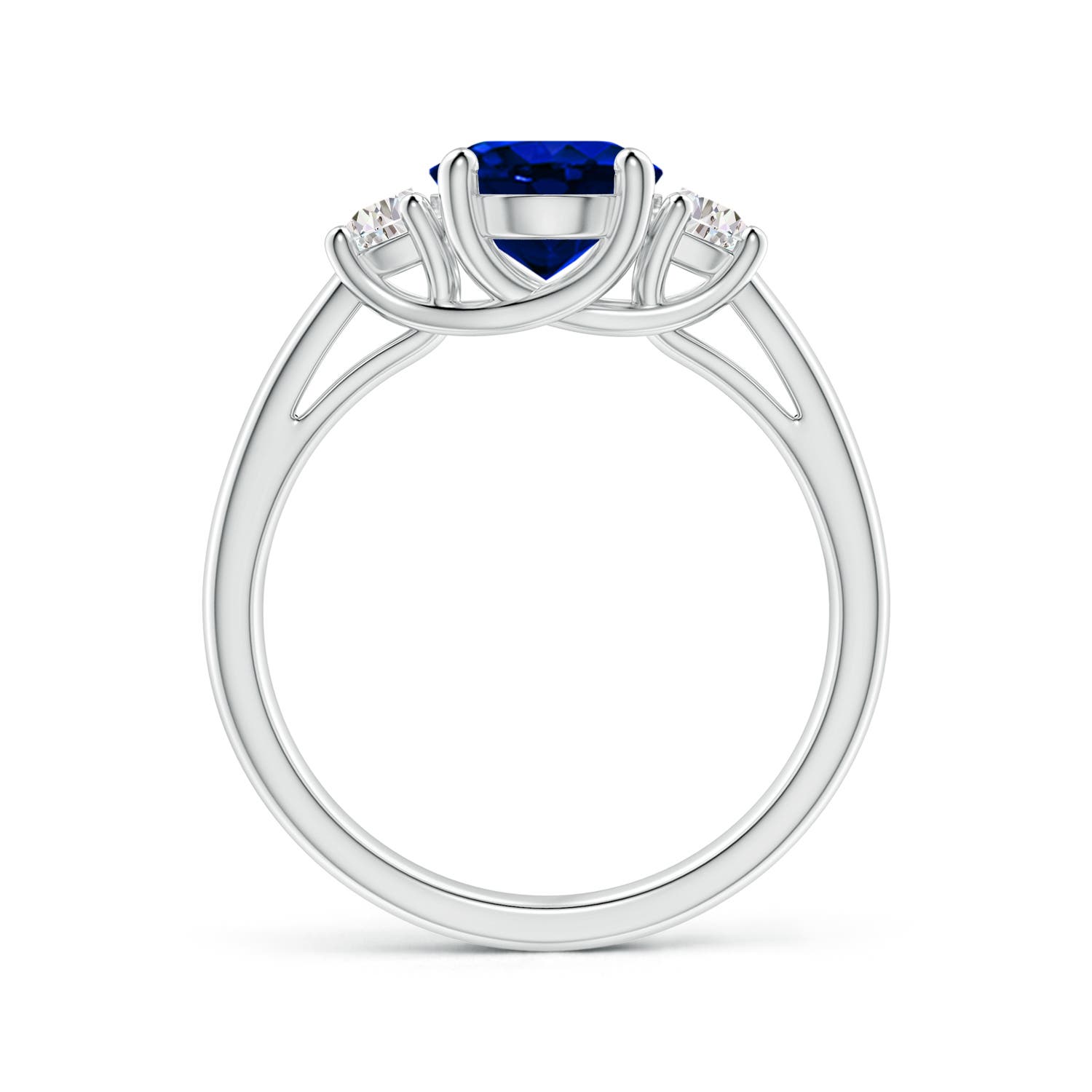 AAAA - Blue Sapphire / 2.46 CT / 14 KT White Gold