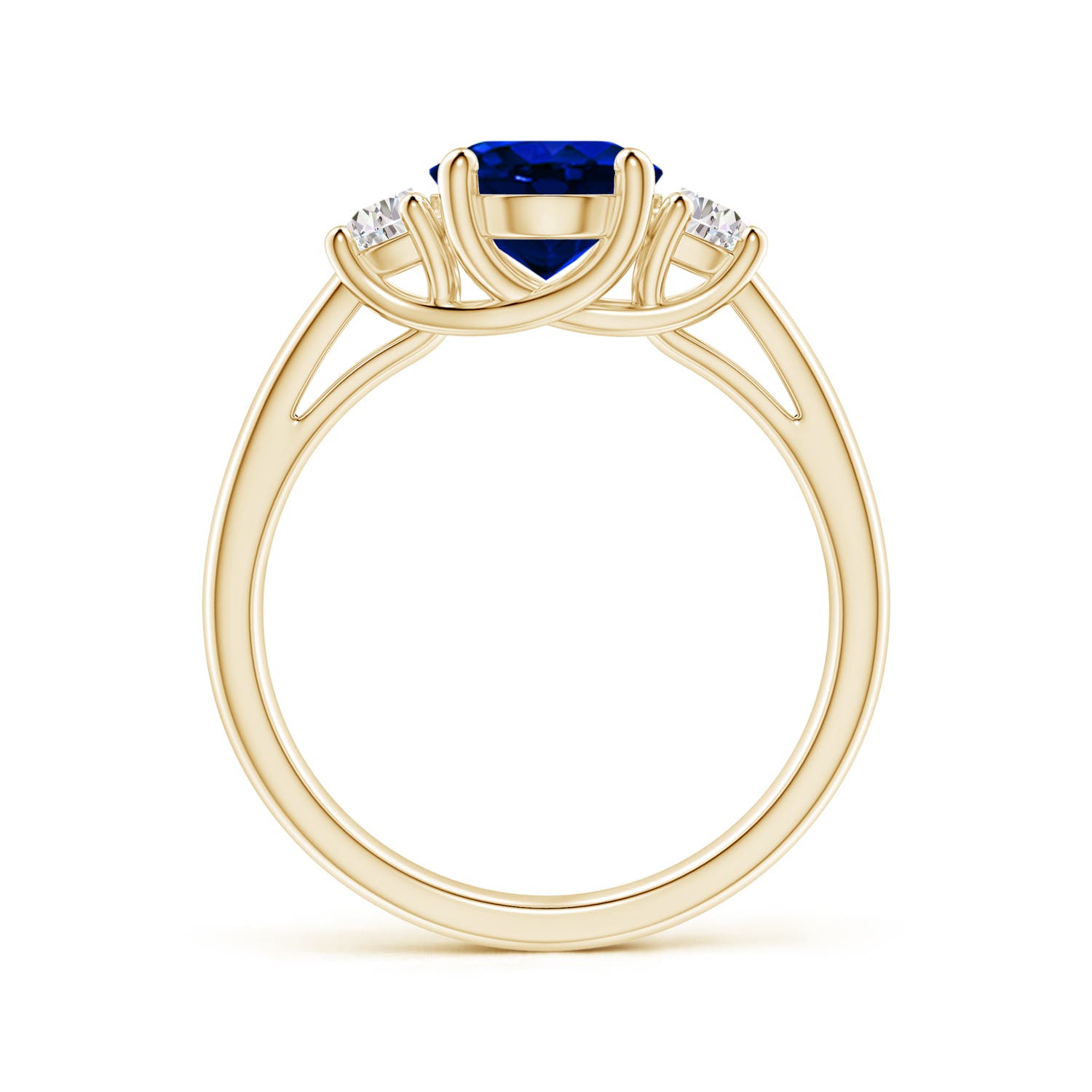 AAAA - Blue Sapphire / 2.46 CT / 14 KT Yellow Gold