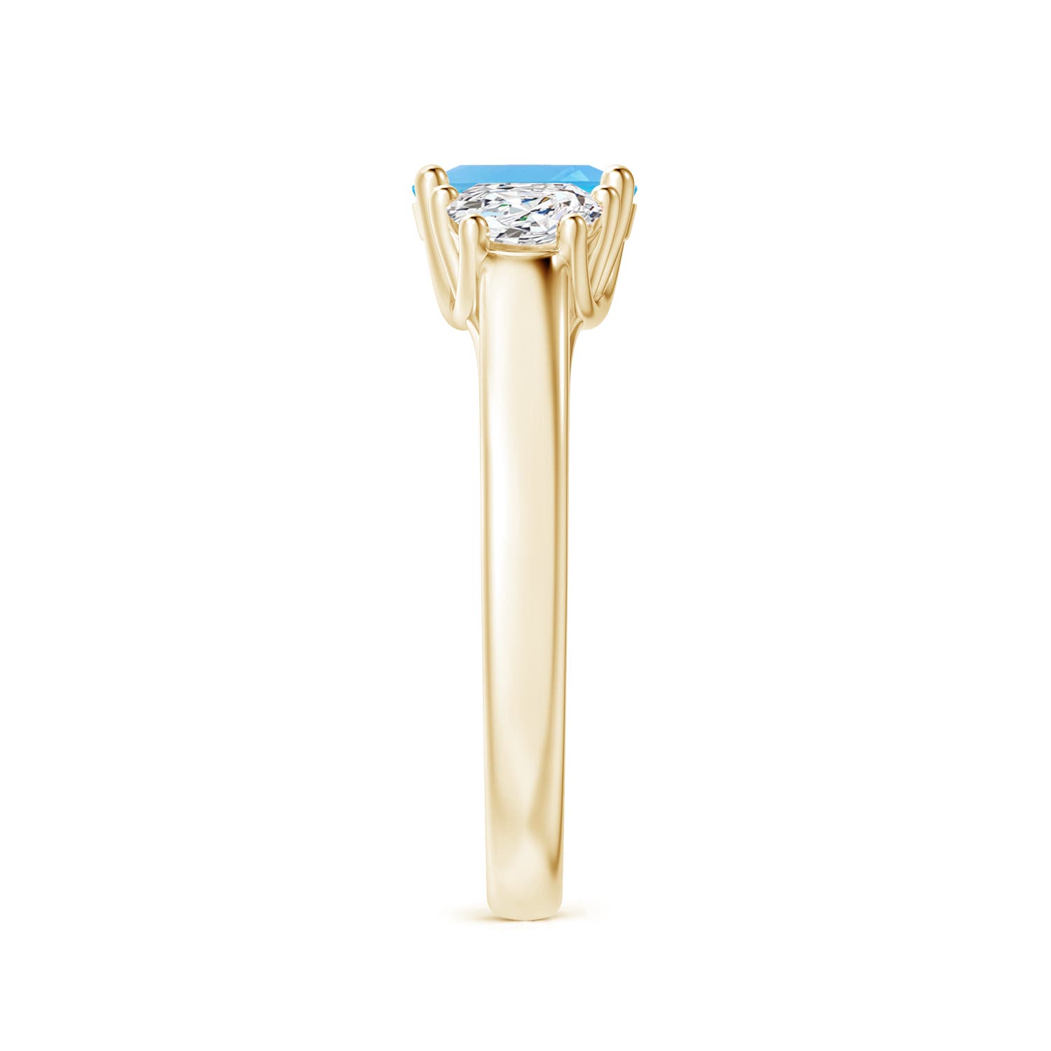 AA - Swiss Blue Topaz / 1.27 CT / 14 KT Yellow Gold