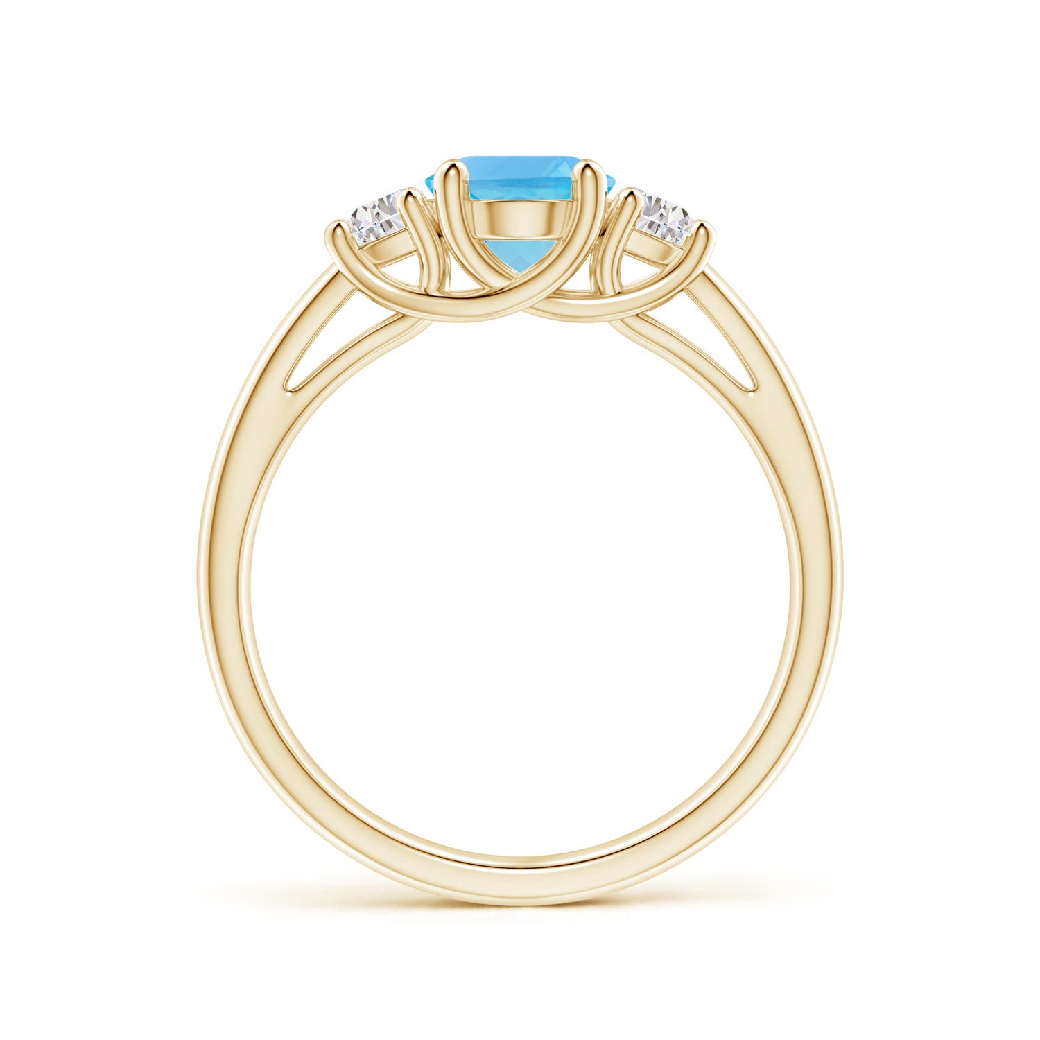 AA - Swiss Blue Topaz / 1.82 CT / 14 KT Yellow Gold