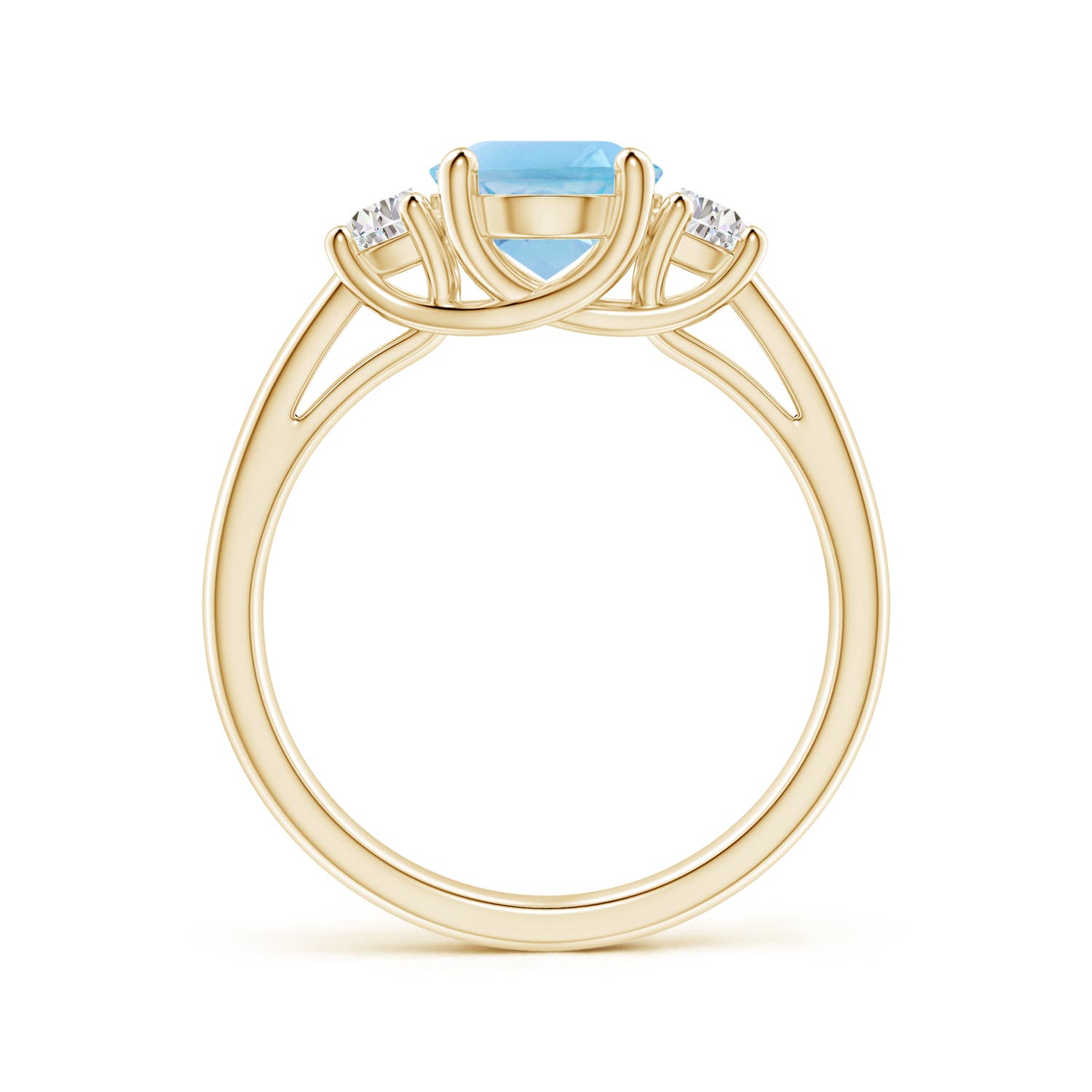 A - Swiss Blue Topaz / 2.57 CT / 14 KT Yellow Gold