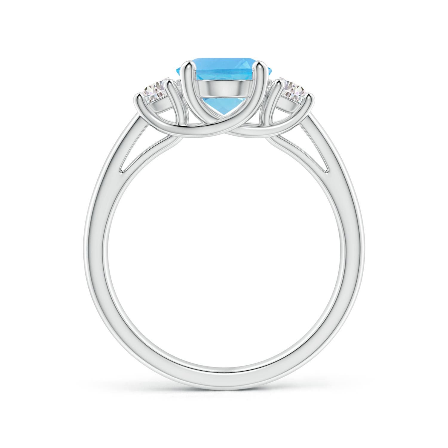 AA - Swiss Blue Topaz / 2.57 CT / 14 KT White Gold