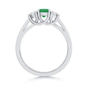 A - Emerald / 1.42 CT / 14 KT White Gold