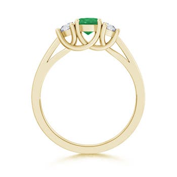 A - Emerald / 1.42 CT / 14 KT Yellow Gold