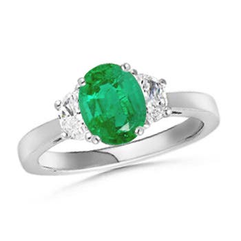 AA - Emerald / 1.42 CT / 14 KT White Gold