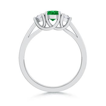 AAA - Emerald / 1.42 CT / 14 KT White Gold