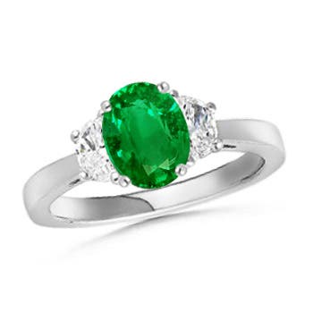 AAAA - Emerald / 1.42 CT / 14 KT White Gold