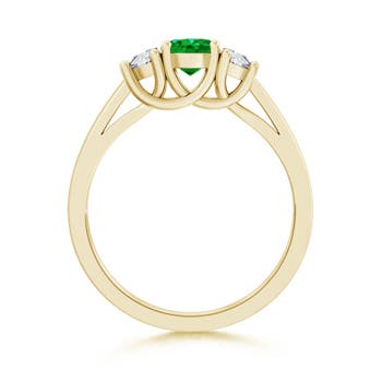 AAAA - Emerald / 1.42 CT / 14 KT Yellow Gold