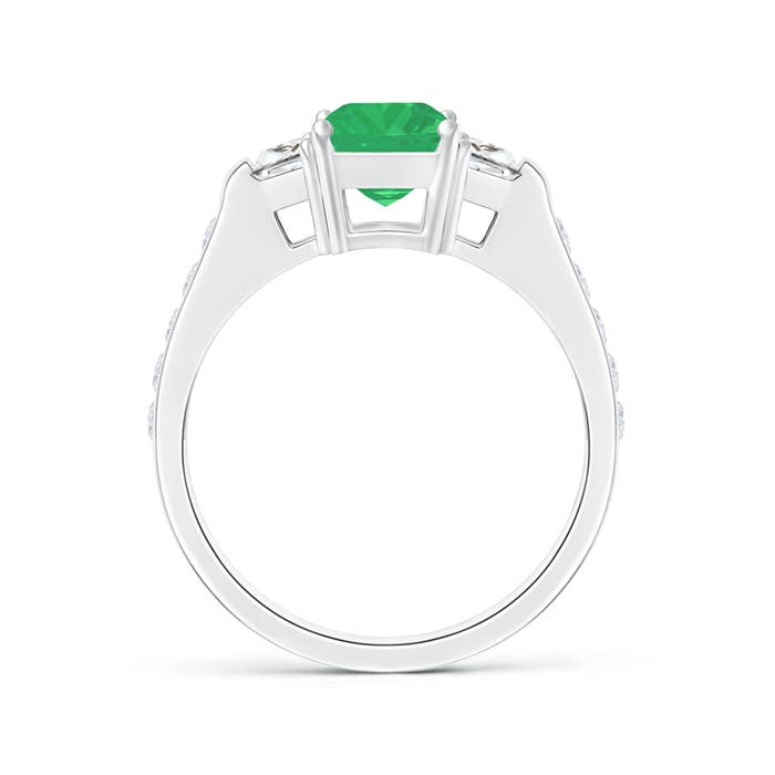 A - Emerald / 2.17 CT / 14 KT White Gold